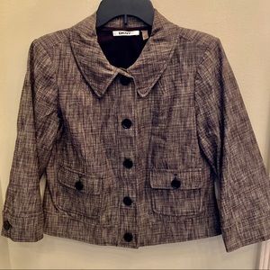 DKNYC Women’s Size 8 Gray Cropped Jacket
